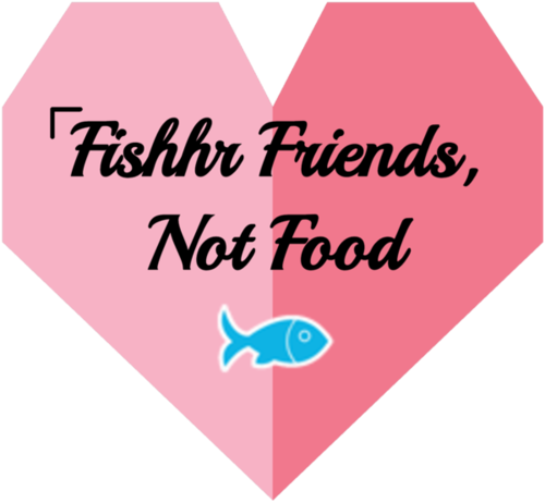 fishhr friends, not food logo